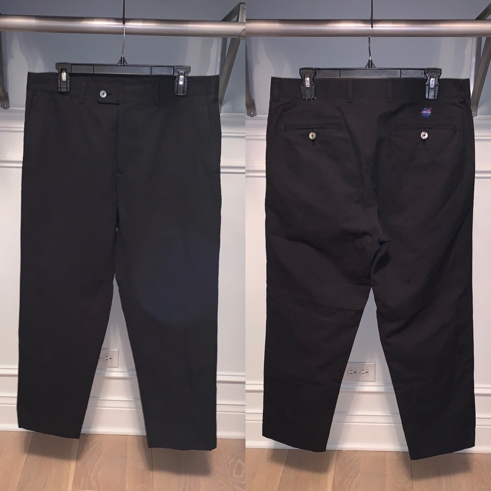 Child’s black chinos men’s L
